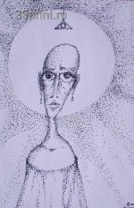 Предчувствие. Бумага. Капиллярная ручка. 2000г.