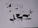 Медитация. Бумага. Тушь. 2000г.